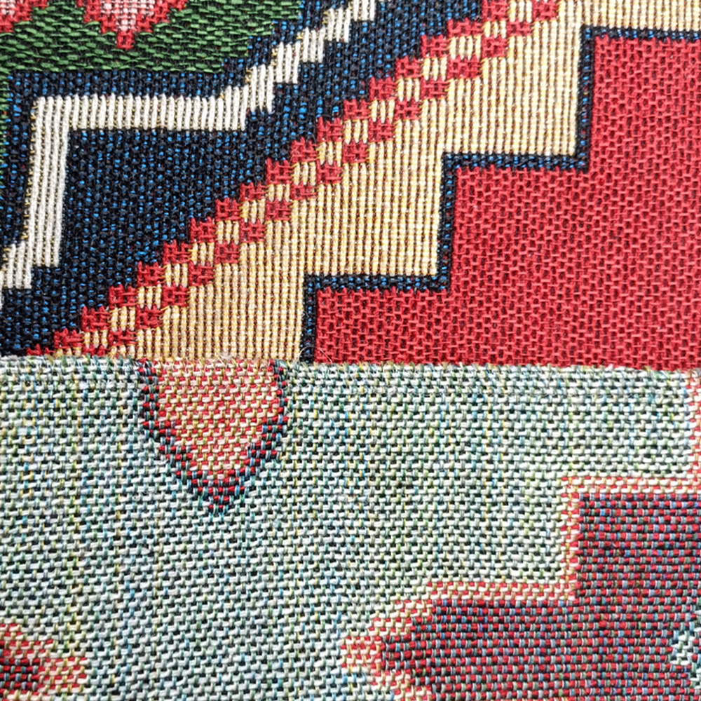القطن الوطني البوليستر القطن المخلوطة Jacquard Fabric الشهادة الصديقة للبيئة تدعم التخصيص للمنسوجات المنزلية