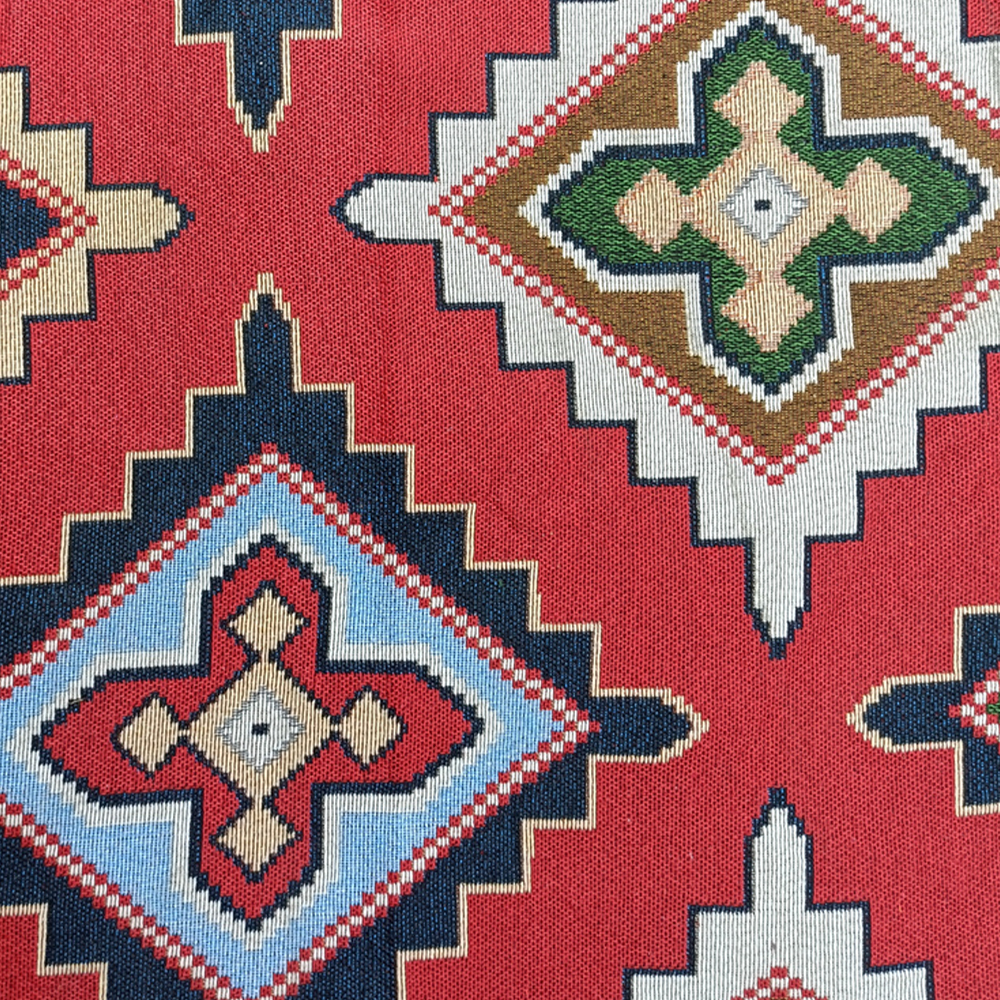 القطن الوطني البوليستر القطن المخلوطة Jacquard Fabric الشهادة الصديقة للبيئة تدعم التخصيص للمنسوجات المنزلية