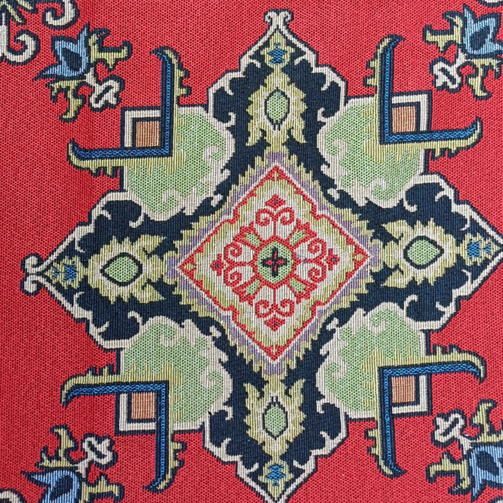 القطن الوطني البوليستر القطن المخلوطة Jacquard Fabric الشهادة الصديقة للبيئة تدعم التخصيص للمنسوجات المنزلية